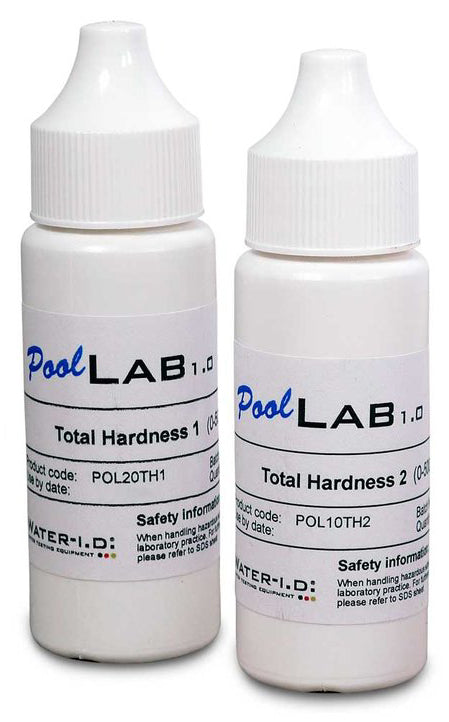 Reagents for Water ID Pool Lab and Water Tester 2.0 liquid reagents kit to measure Total Hardness
