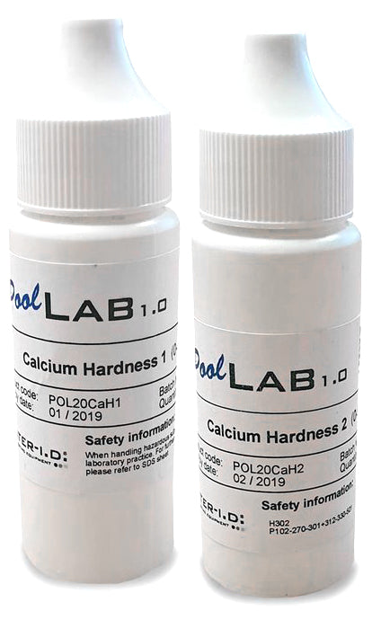 Reagents for Water ID Pool Lab and Water Tester 2.0 liquid reagents kit to measure Calcium Hardness