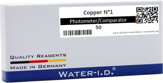 Reagents for Water ID Water Tester 2.0 - Photometer tablets Copper No. 1
