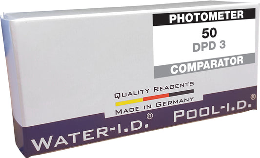 DPD3 reagent tablets for testing Chlorine* (combined/total) and Ozone*/**