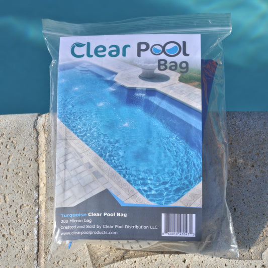 Clear Pool Bag 200 Micron Bag “Turquoise"
