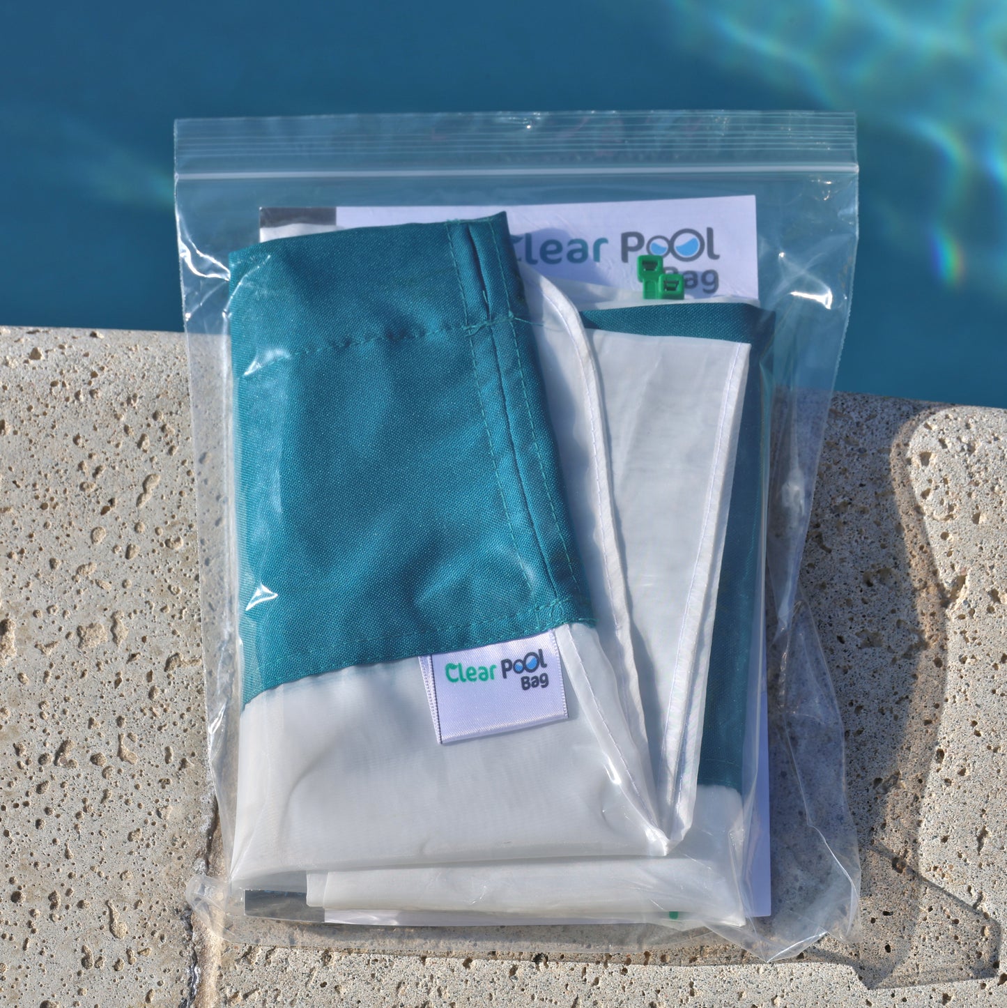 Clear Pool Bag 90 Micron Bag “Emerald"