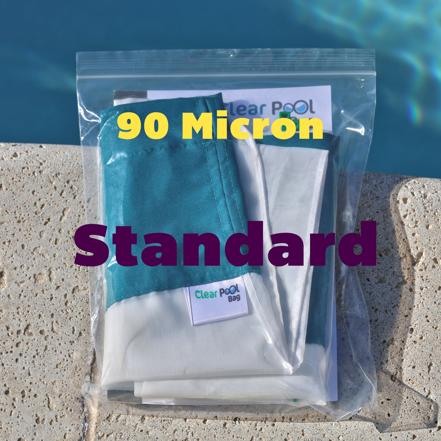 Clear Pool Bag 90 Micron Bag “Emerald"