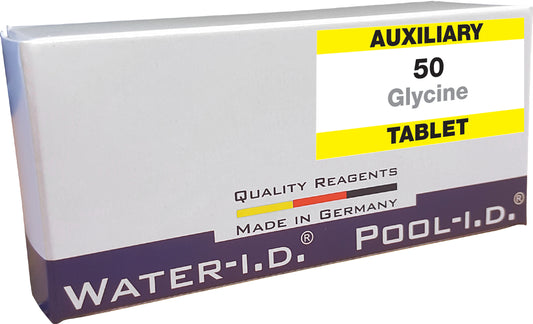 Glycine - reagent tablets to measure Bromine, Cl. Dioxide and Ozone in presence of Chlorine
