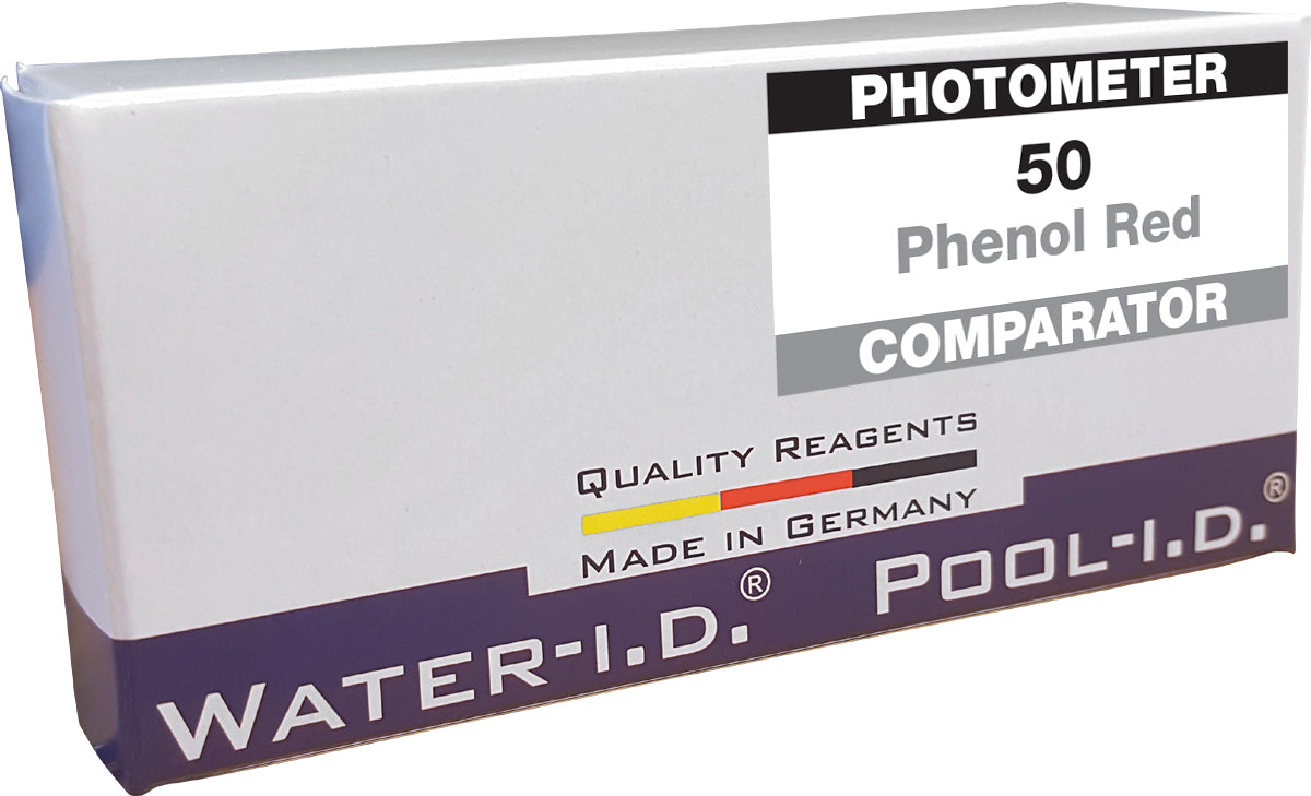 Phenol Red reagent tablets for pH testing